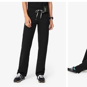 FIGS YOLA BLACK SKINNY SCRUB PANTS SIZE XS
